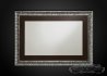 Black Glass Framed Mirror Horizontal