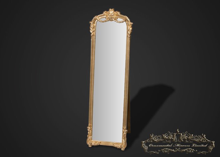 Gold Antique Cheval Mirror, Gold Cheval Mirror Uk