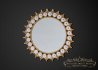 Helios gold metal sun mirror from Ornamental Mirrors Limited