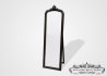 Ornate Black Mirror with Stand from Ornamental Mirrors Limited