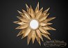 Sunflower gold sun burst mirror from Ornamental Mirrors Limited