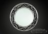 round silver decorative wall mirror from Ornamental Mirrors Limited